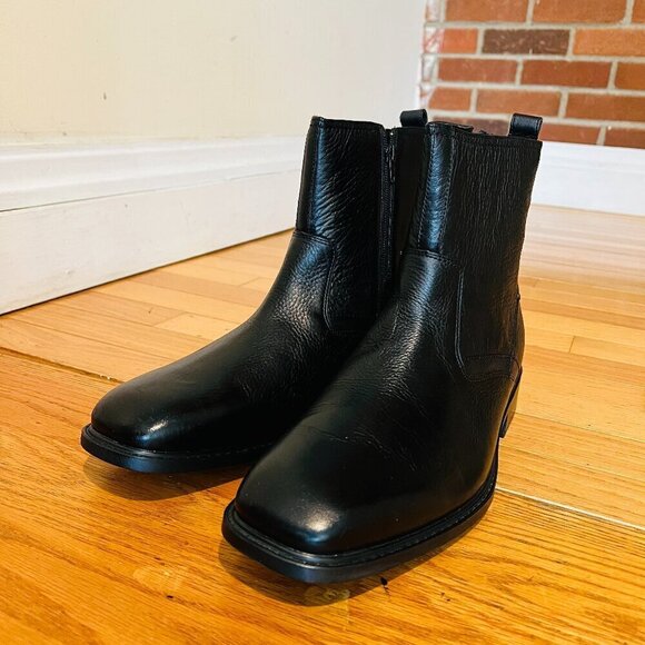 Rockport Men’s Black Leather Zip Up Anlke Boots Size 11 W NEW main image 14